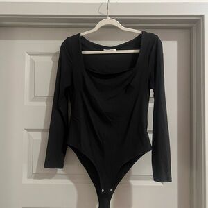 Black Long Sleeve Bodysuit